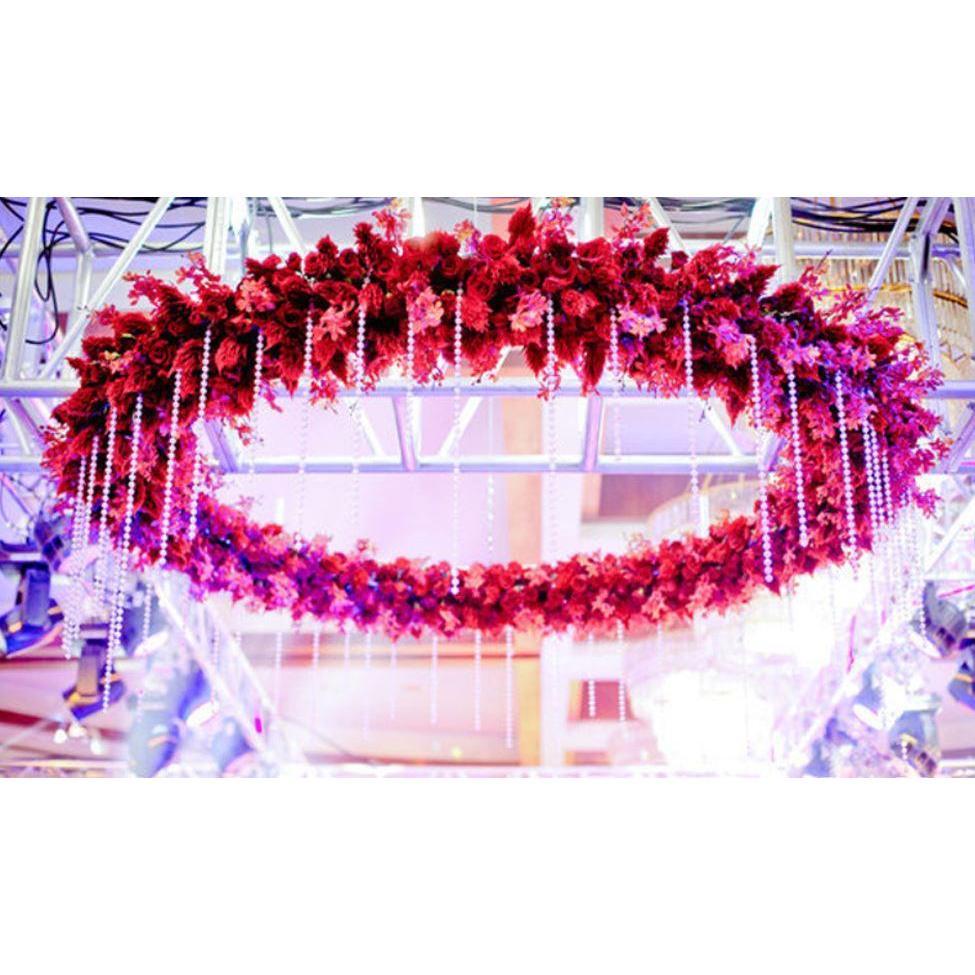 10m Clear Acrylic Crystal Beads Curtain Garland Chandelier Pendants Hanging Chain ChristmasWeddingPartyDecoration(1204L) - Image 4