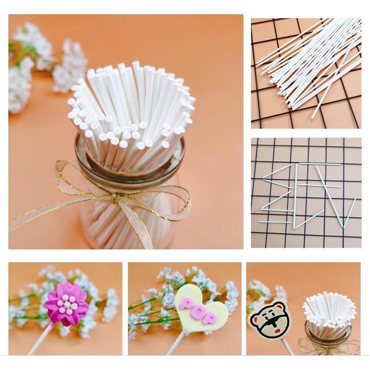 20pcs Plastic Paper Eco-friendly Lollipop Sticks Cake Pop Sticks Chocolate Sugar DIY Maker Tool Candy Making(1276L) - Image 4