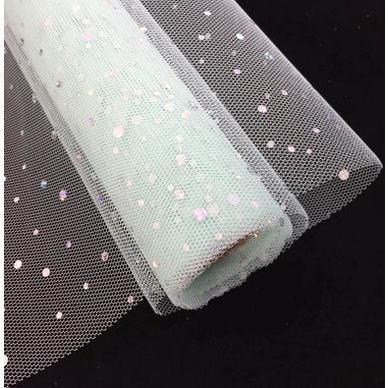 50cm x 1yard Sequins Lace Mesh Flowers Wrapping Paper GiftPackagingMaterials DIY Valentine's DayBouquetMaterials (1372L) - Image 11