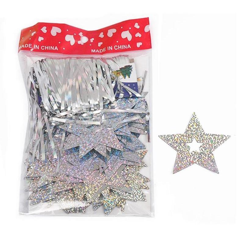 50pcs Balloon Accessories Balloons Pendant With Ribbon Bling Shiny Stars Paperboard Cards For Wedding Birthday(1387L) - Image 12