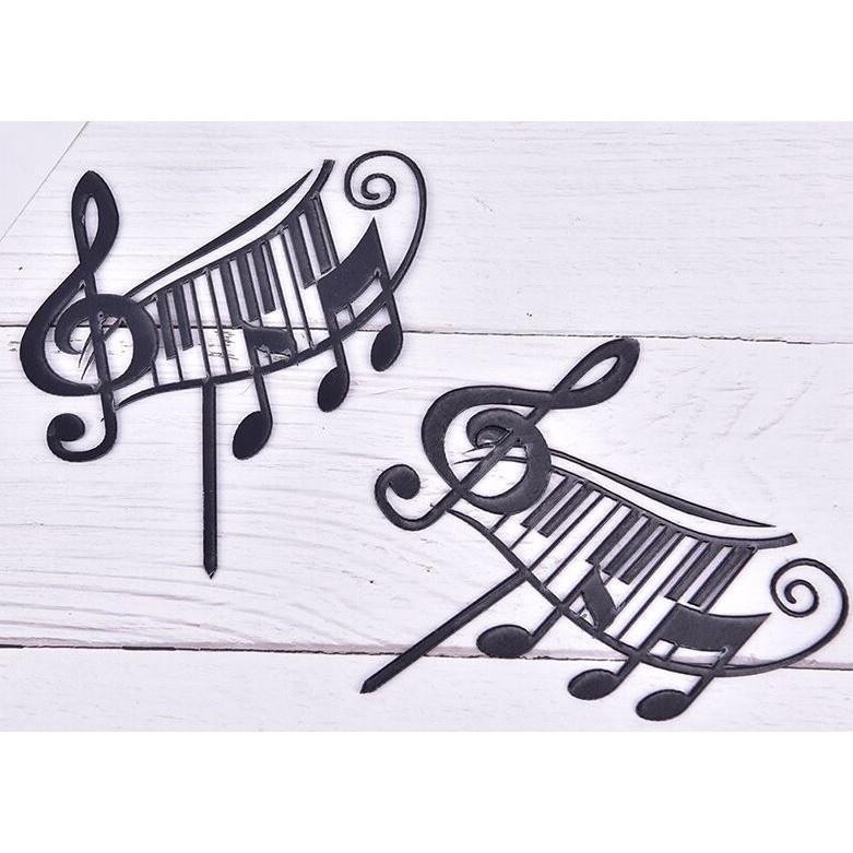 Tone Piano Acrylic Cake Insert New Music Note Acrylic Cake Gift Card Acrylic Party Decoration Supplies(1630L) - Image 2