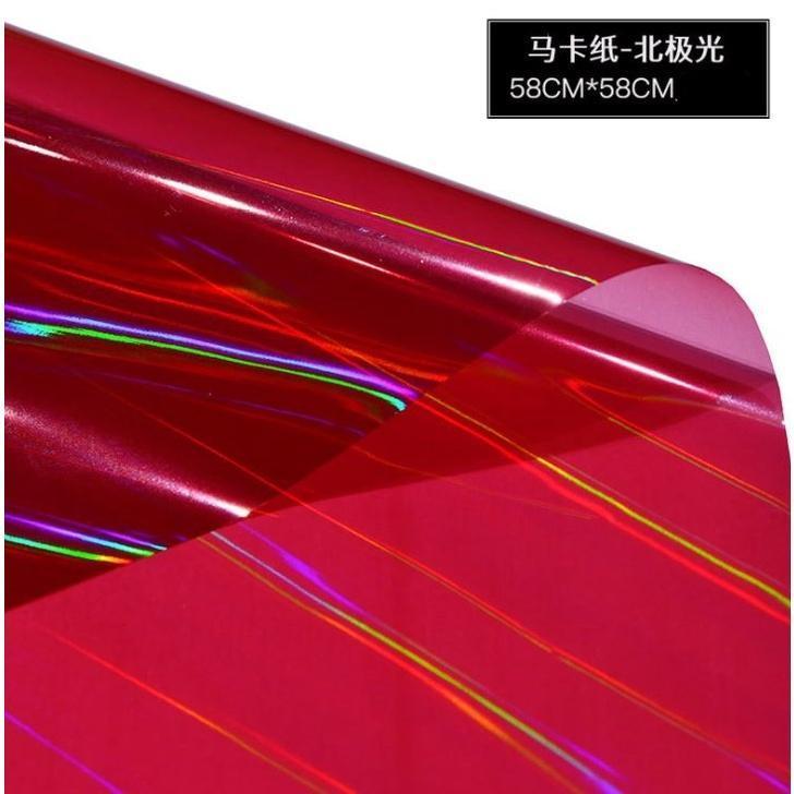 58*58cm Rainbow Cello Flower Floral Wrapping Paper Candy Cake Cookie Packaging Craft Gift Packing Colorful (1532L) - Image 10