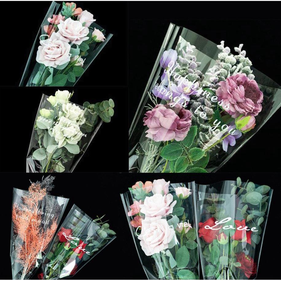 10pcs Flower Wrapping Bags Flower Bouquet Packaging Bags Floral Arrangement Bag(1108L)