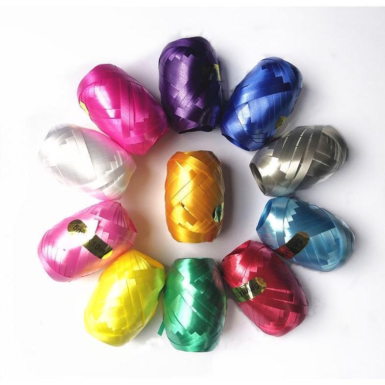 2 Pcs of 5mm*10M Ribbon Used for Balloon Decoration Gift Packaging Family Wedding Birthday Party Decoration(1391L) - Image 2