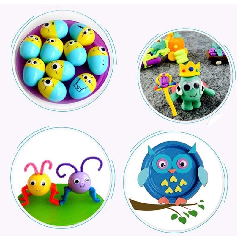 4~35mm Total Mixed Googly Eyes Self-adhesive DIY Scrapbooking for Teddy Bear 黑白活动眼睛 (846L) - Image 6