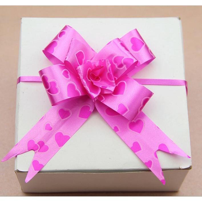 10pcs/lot 3cm Ribbon (Heart) Christmas Gift Wrap Pull Bows Gift Ribbons Happy New Year Birthday Wedding Car Decor(467L) - Image 12