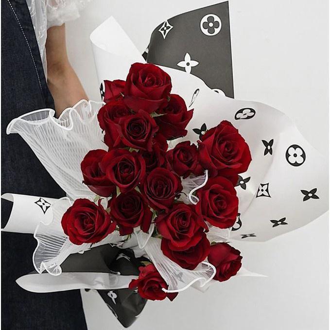 Tanabata Fashion Paper Creative Famous Floral Flowers Wrapping Paper Handmade DIY Bouquet Material Gift Wrap (1525L)
