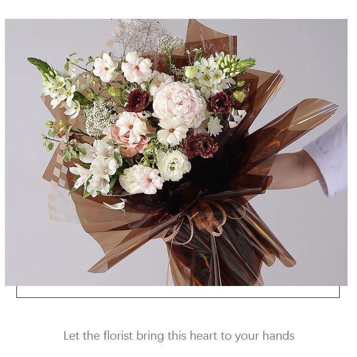 58*58cm Rainbow Cello Flower Floral Wrapping Paper Candy Cake Cookie Packaging Craft Gift Packing Colorful (1532L) - Image 9