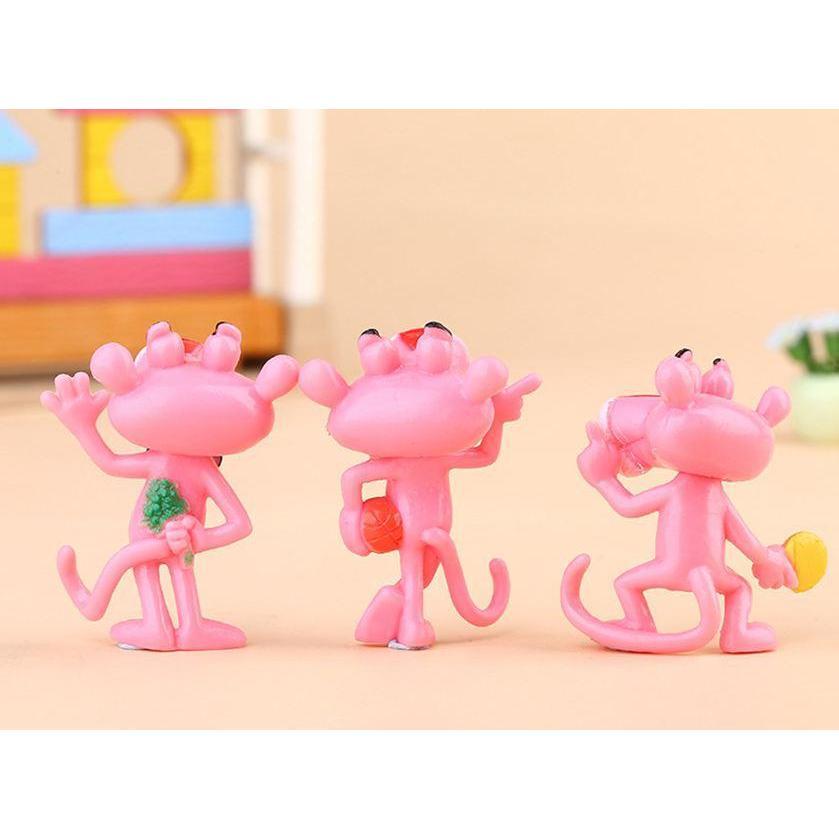 Mini Pink Panther Action Figure Toys Cute Cartoon 4.5Cm PVC Animals Model Toys (794L) - Image 9