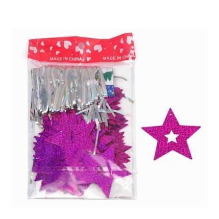 50pcs Balloon Accessories Balloons Pendant With Ribbon Bling Shiny Stars Paperboard Cards For Wedding Birthday(1387L) - Image 10
