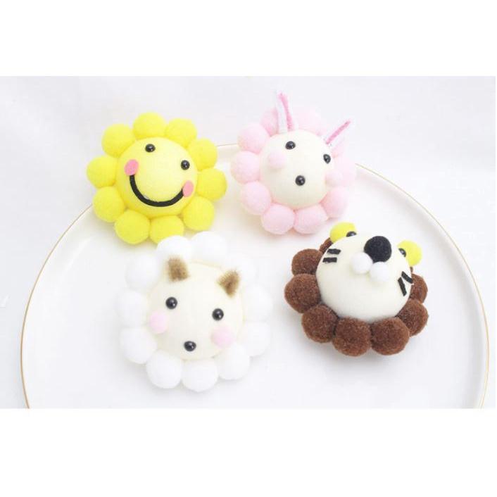 1pc Sunflower Lion Pleasant Goat Cartoon Bouquet Packaging Material Foam Radiant Floral Art Supplies Plush Toy(1618L) - Image 5