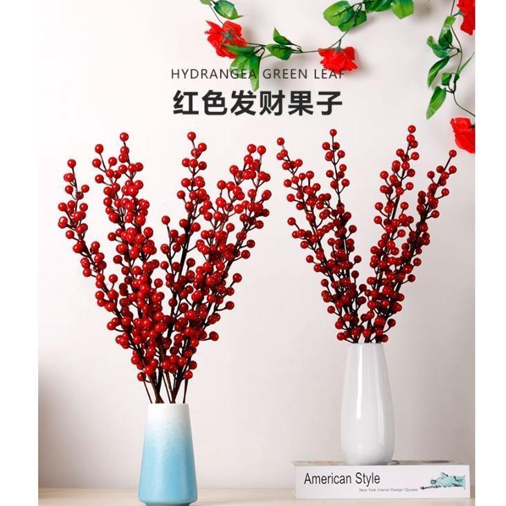 Fortune Fruit Artificial Flowers for Wedding DIY Home Decoration Christmas Valentine's Day Easter Garden Outdoor(1639L)