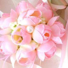 4pcs/pack Hand Flower Wrist Corsages Silk Lace 手腕花韩式婚礼伴娘姐妹手花 (288L) - Image 10