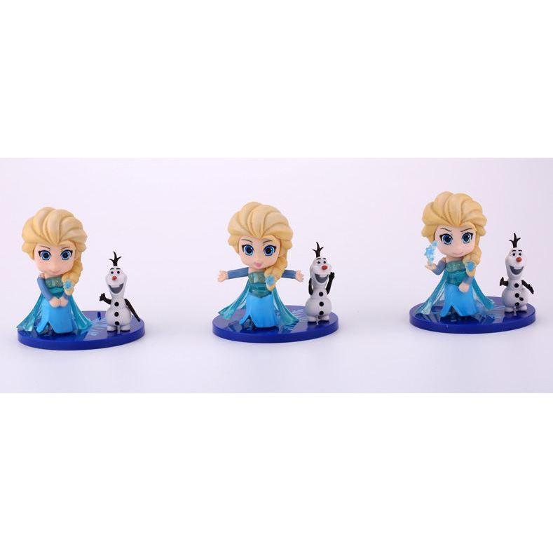 Disney Frozen Kids Birthday Princesses Toys Cake Topper Elsa Princess Olaf PVC Action Figure Doll (949L) - Image 2