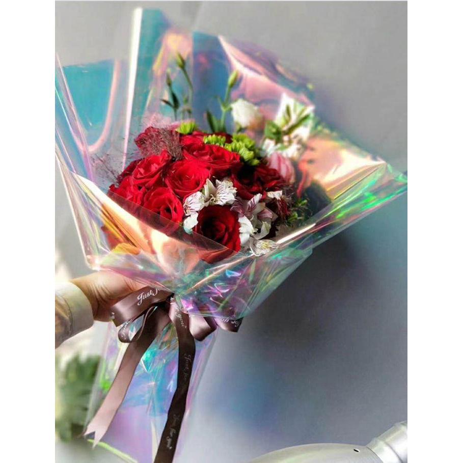 Nicrolandee Flower Wrapping Iridescent Cellophane Rainbow Film Christmas Birthday Wedding Decoration (1071L) - Image 6