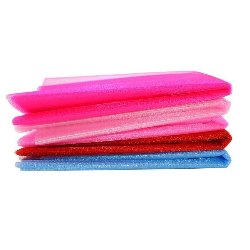 48cm 1yard sheer crystal organza tulle roll fabric for wedding party decoration organza chair sashes width 48cm(1005L) - Image 6