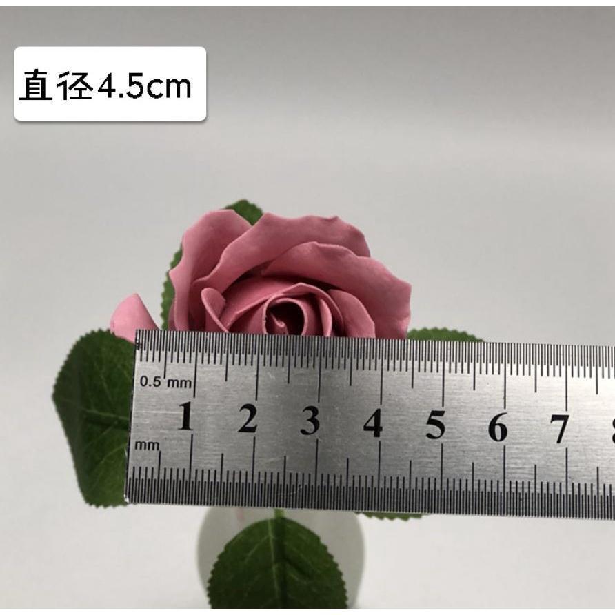 50pcs box New and High Quality 4.5cm Rose Soap Flower Romantic Wedding Party Gift Handmade Flower (671L) - Image 4
