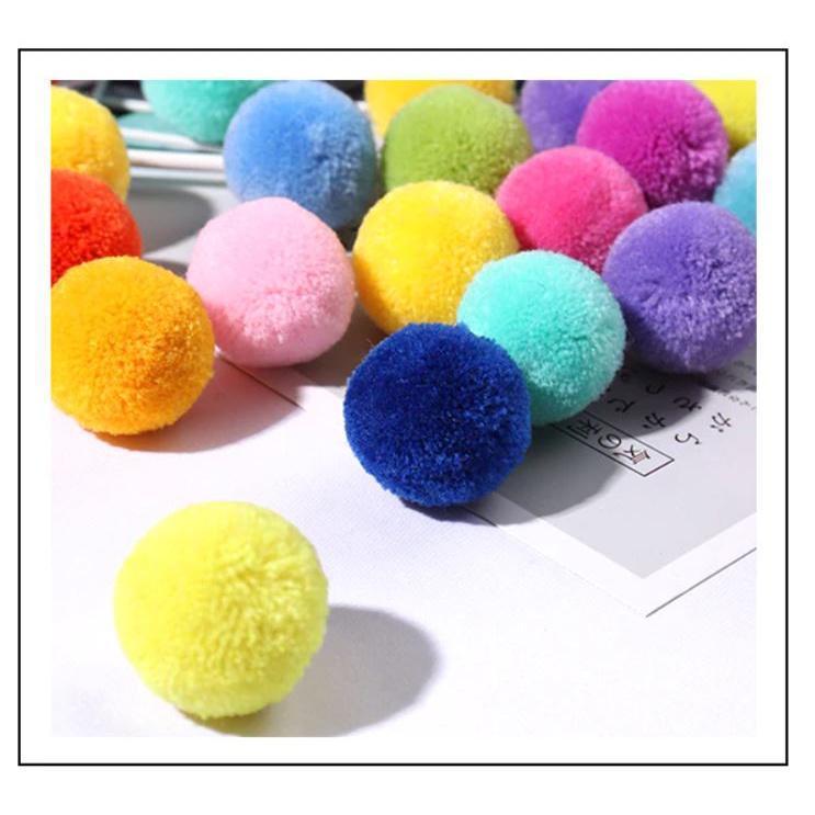 20mm Mini Fluffy Soft Pom Poms Pompoms Ball Handmade Kids Toys Wedding Christmas Decor DIY Sewing Craft(1090L) - Image 3