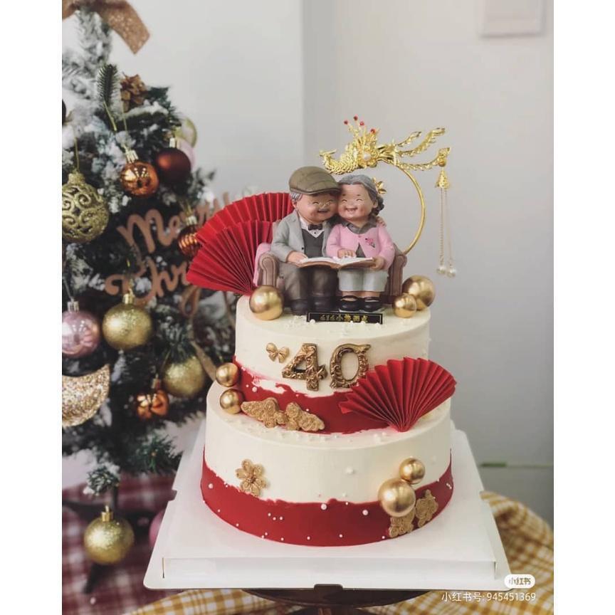 Grandparents Model Ornament Creative Sweety Lovers Couple Ornaments Modern Home Decoration Living Room (1304L) - Image 4