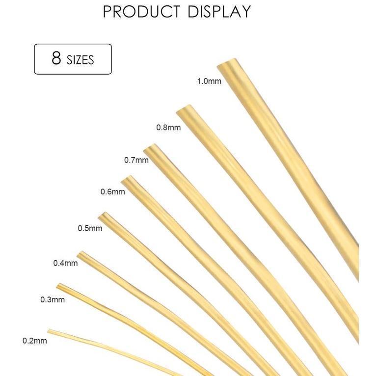 1 Roll (0.2/0.3/0.4/0.6/0.8mm) Alloy Wire Gold Copper Silver Color DIY Craft Beads Cord Copper Wires Beading Wire(1512L) - Image 4