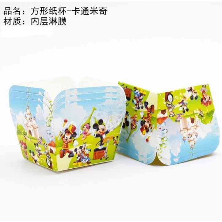 50Pcs Muffin Cup Square Cupcake Paper Cup Mold Medium Cake Wrapper Paper For Wedding Party Dessert Cupcake Decor(1478L) - Image 10