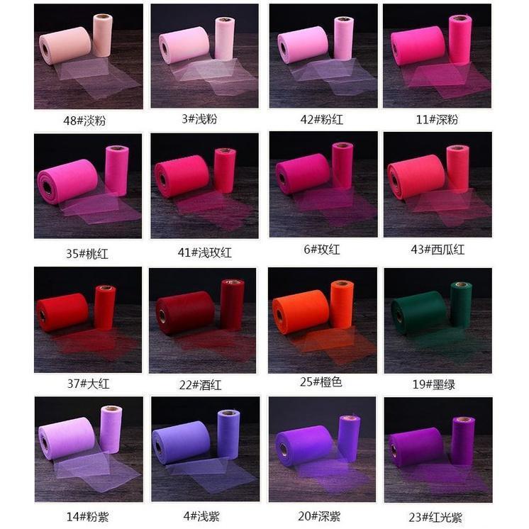 Mesh Tulle Roll 15cm 100 yards DIY Tutu Skirt Gift Wrapping For Birthday Baby Shower Christmas Wedding Party(531L) - Image 6
