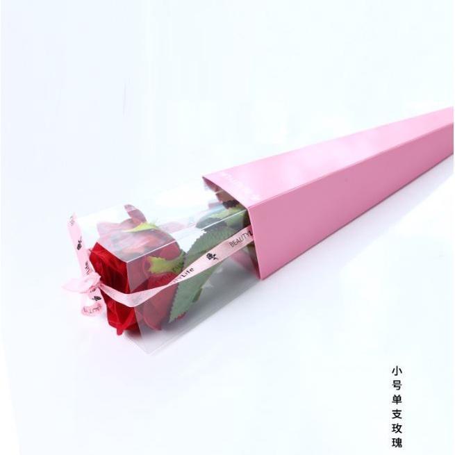 1pcs 6.5x43cm Transparency Bag Rose Single Flower Bag Bouquet Wrapping Paper Plastic Paper Bags Boxes Cases(493L) - Image 19