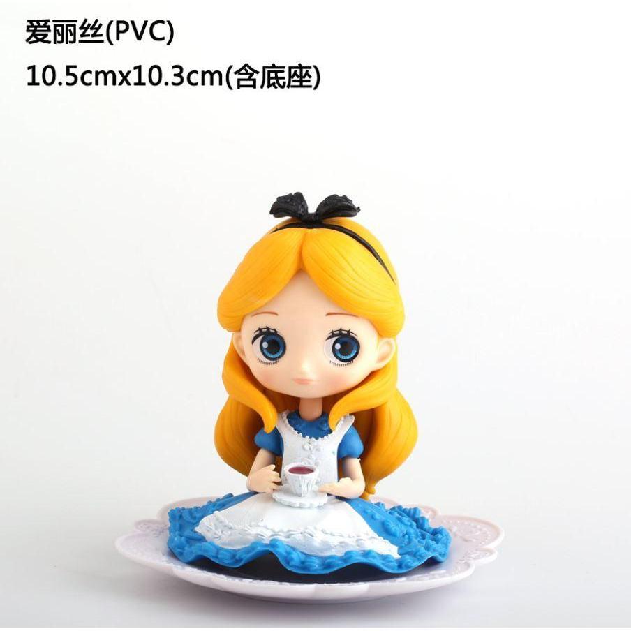 1pc Disney Princess Cute Action Figure Seated Alice Ariel Belle Princess Figure Toy Model Toys (892L) - Image 3