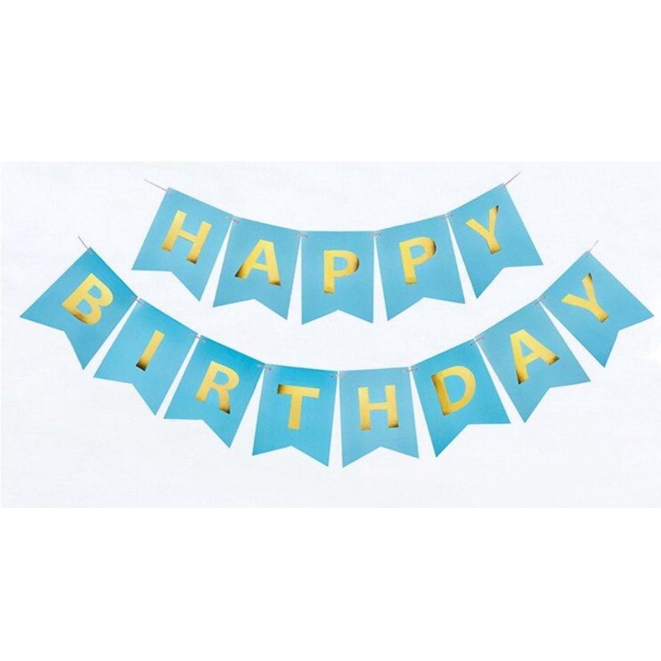 Paper Bunting Garland Banners Flags Happy Birthday Banner Boys Girl Baby Shower Birthday Party Decoration(692L) - Image 13