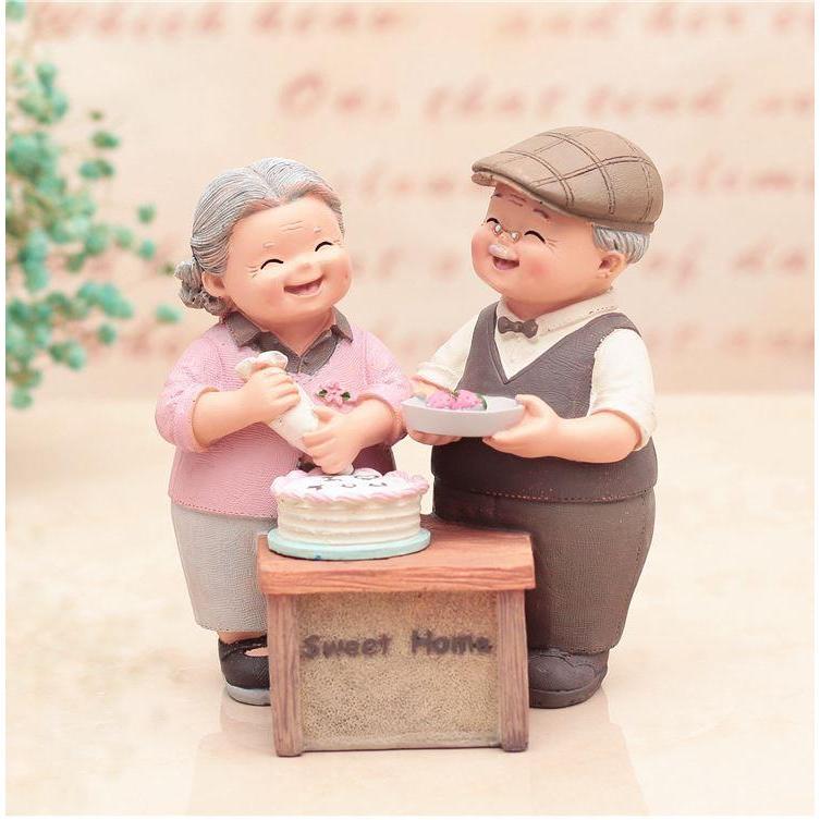 Grandparents Model Ornament Creative Sweety Lovers Couple Ornaments Modern Home Decoration Living Room (1304L) - Image 7