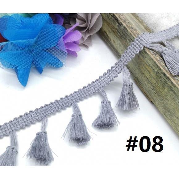 Polyester Cotton Fringe 1yard 4.0cm Lace Tassel Trimming Colorful Ribbon Garment Sewing Accessory 彩色流苏花边(1917L) - Image 20
