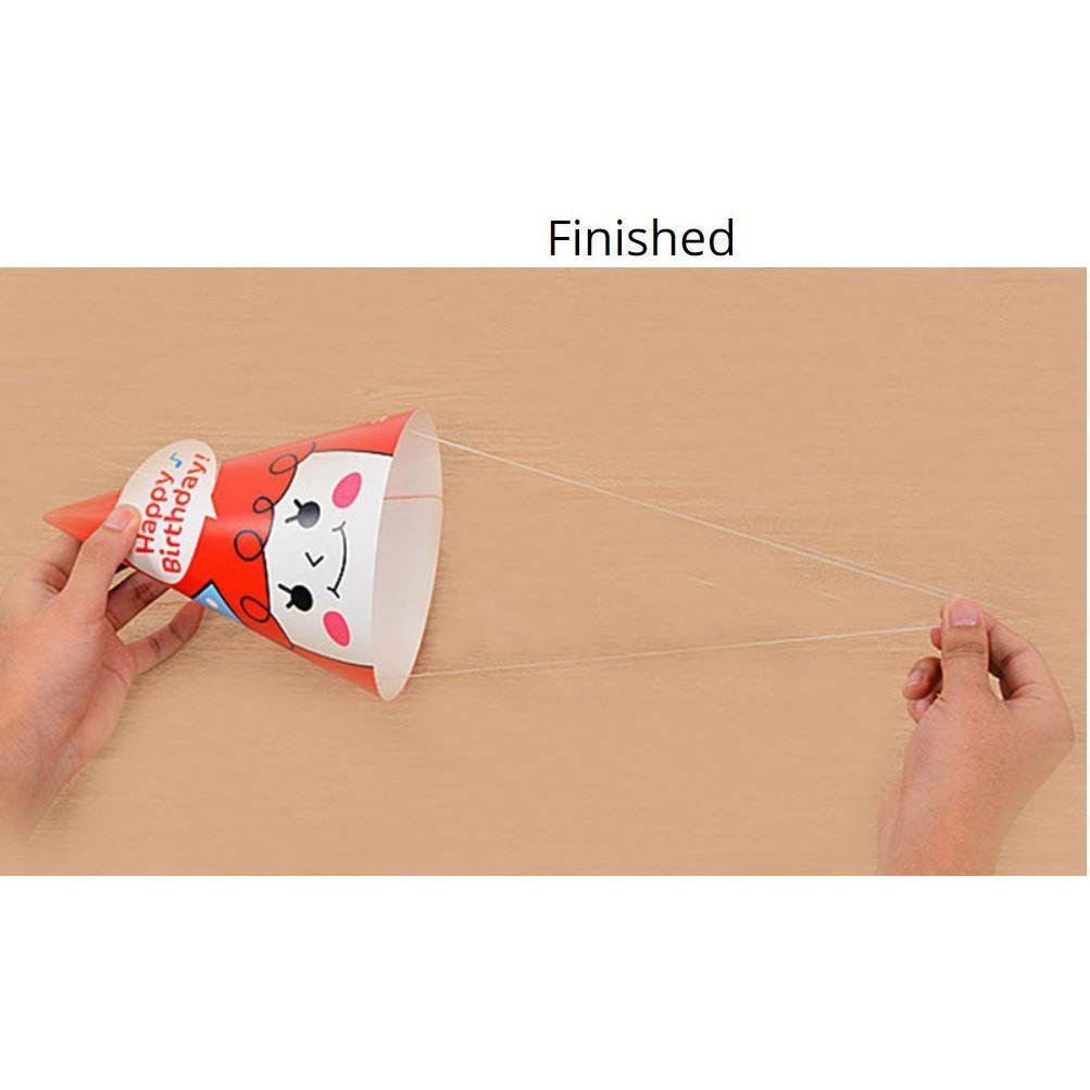 5pcs Happy Birthday Party Hats Paper Handmade Cap Shower Baby Decoration 生日帽 (574L) - Image 8