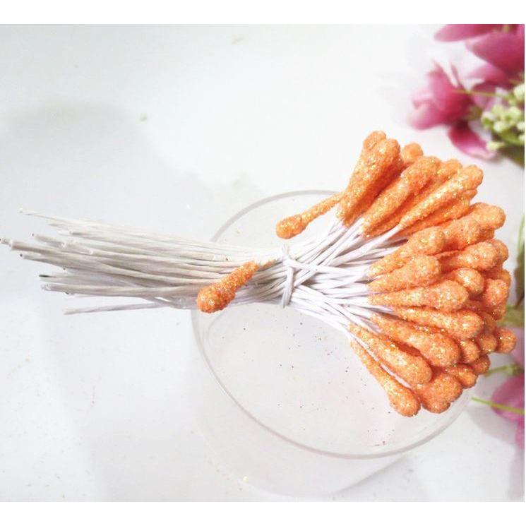 20pcs Silk flower Wire mesh materials wholesale Big color intrigue BangBang pistil tulip Calla Lily flower stamen(1070L) - Image 16