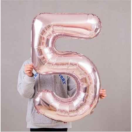 32inch number aluminium balloon Rose gold birthday party balloons valentine's day wedding decoration (687L) - Image 8