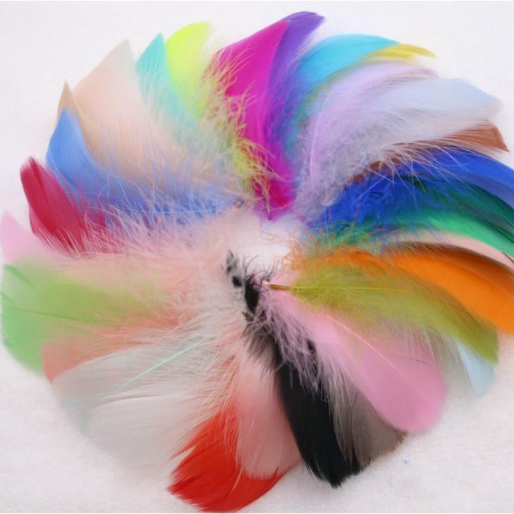 6~12cm Mix Natural Goose Feathers Plumes For Jewelry Carnival Wedding Dress Sewing Accessory Home Decoration 鹅羽毛 (1192L) - Image 2
