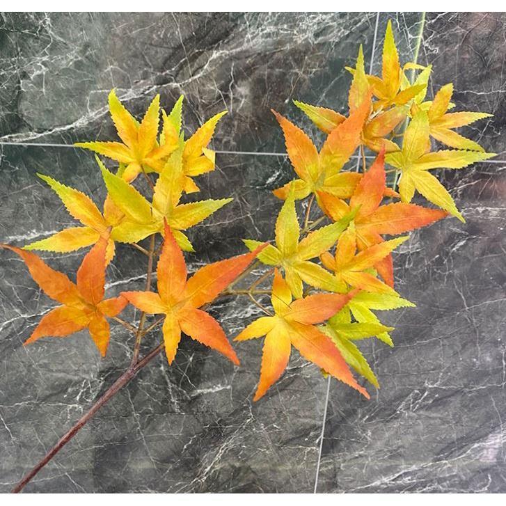 Artificial maple leaf red maple branch DIY wedding garden christmas interior maple tree decor fake tree material(1638L) - Image 9