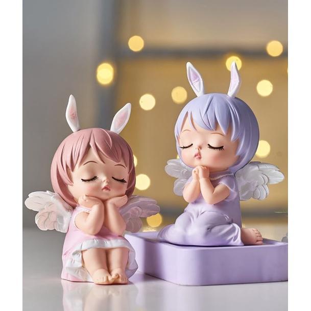 Angel Annie figurines for interior Fairy Garden Miniatures Resin Ornaments Fairy Statue Home Decor kawaii Room(1720L)