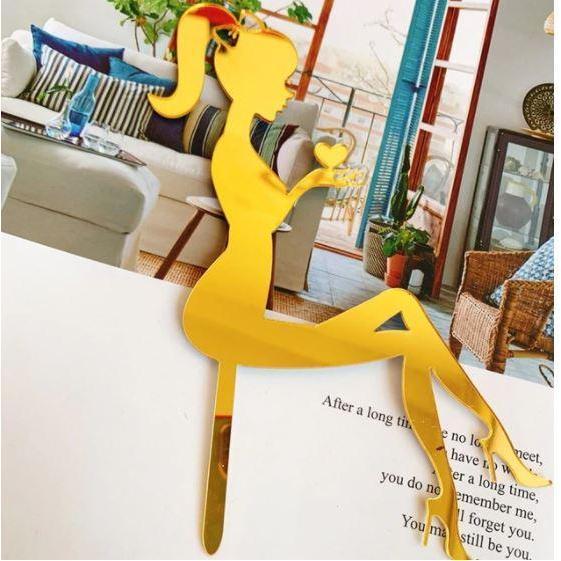 New Fashion High Heels Lady Girl Acrylic Cake Topper Wedding Decorations Happy Birthday Cupcake Topper(759L) - Image 12