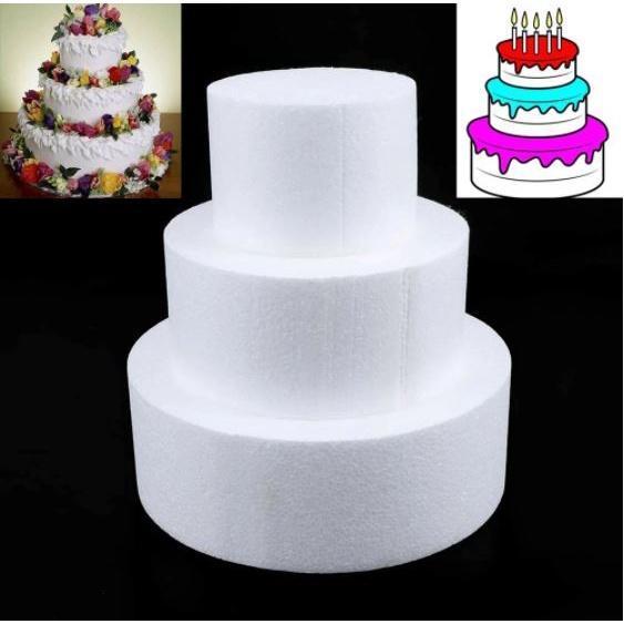 6inch 8inch Round Styrofoam Foam Cake Dummy Sugarcraft Flower Decor Patrice Model(1073L)