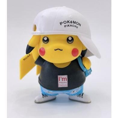 TOMY TAKARA Pokemon PVC Pikachu figures model toy collection gifts car home desktop cake decoration 鸭舌帽皮卡丘公仔(1786L) - Image 6