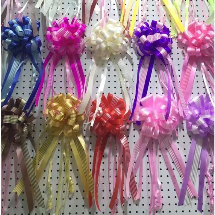 Large 50# Gift Packing Pull Bow Line Ribbons Flower Ball Pull Ribbon Holiday Gift Christmas Wedding Decoration(1323L) - Image 2