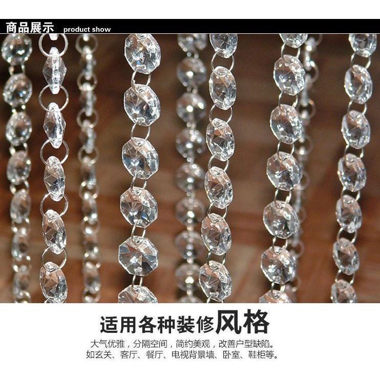 1M 14/16/18mm Crystal Clear Acrylic Octagonal Bead Garland Strand Curtain Christmas Hanging Wedding Decor Trees(1799L) - Image 2