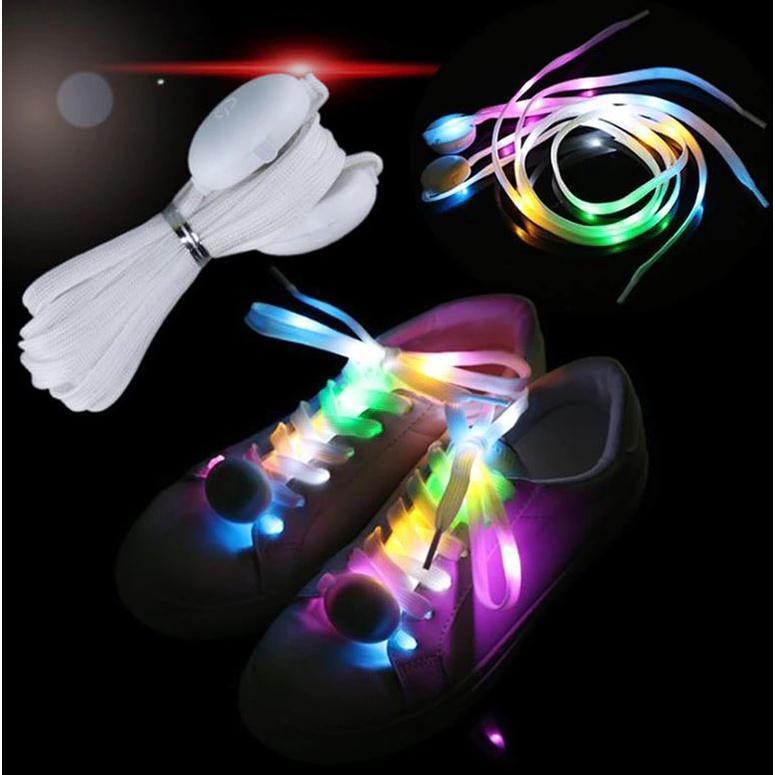 LED Sport Shoe Laces Luminous Shoelaces Glow Shoe Strings Round Flash Light Shoelaces No Tie Lazy Shoe Laces(1901L)