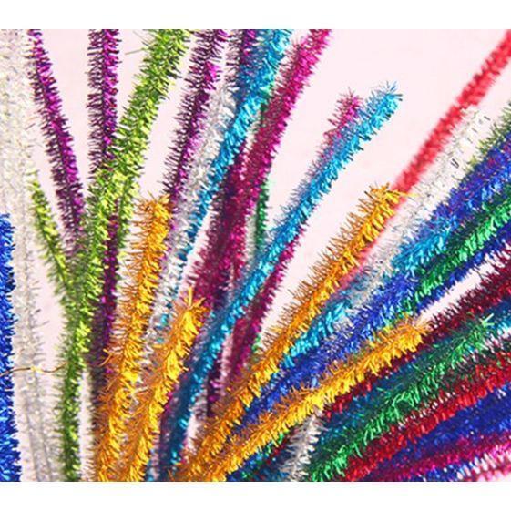10pcs/pack DIY Twisting Bar Glitter Tops Glitter Hairy Glitter Twist Stick Christmas Decoration Accessories (273L) - Image 3