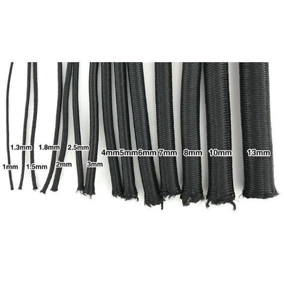 5yard 1mm~2mm Round High Elastic Sewing Elastic Band Fiat Rubber Band Waist Band Stretch 弹力绳 (1946L) - Image 3