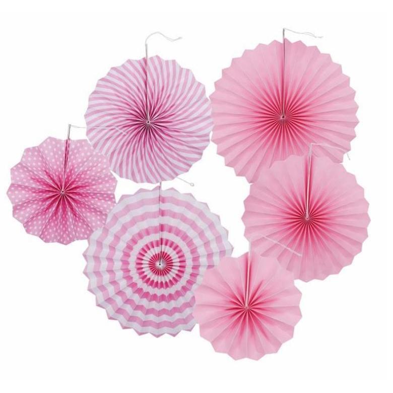 Birthday party paper flower ball paper fan set birthday pull flag party activity(302L) - Image 12