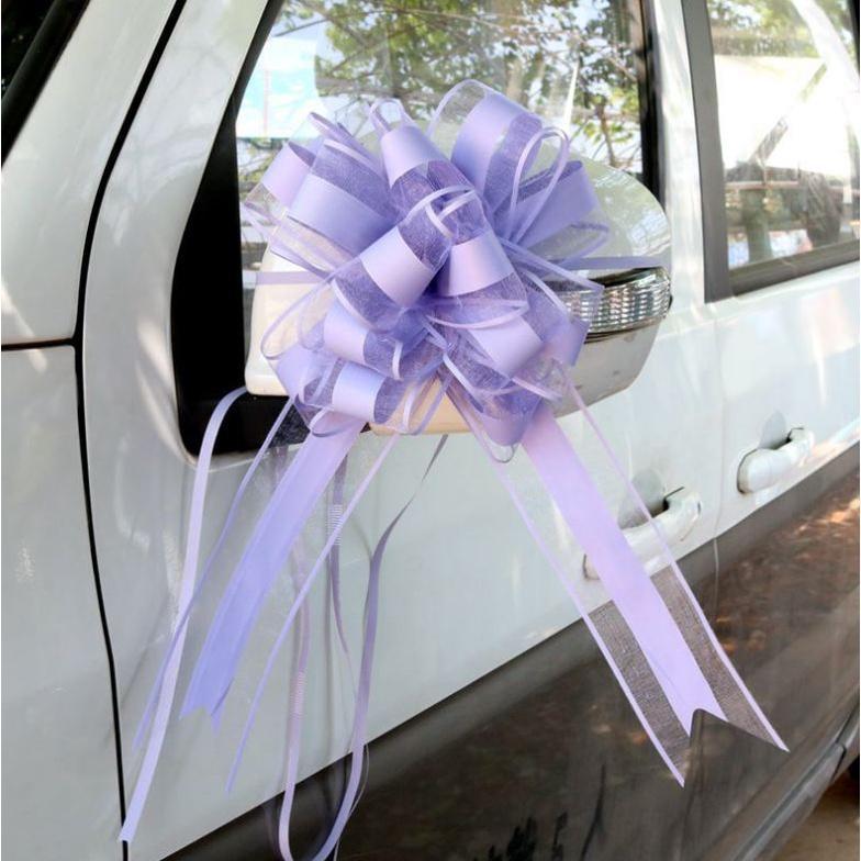 1pcs 65mm large Pull Bow ribbon for bouquet flower Gift Packing Wedding Car Party Decoration(712L) - Image 9