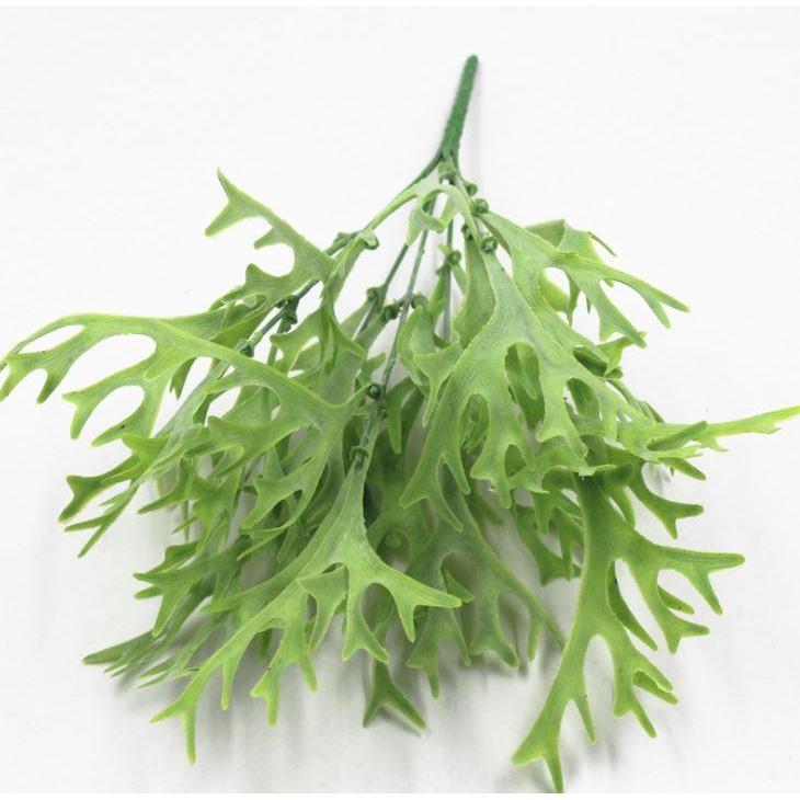 Cheap artificial plant fern grass wedding wall decoration green leaf artificial flower plastic fake plant (1283L) - Image 5