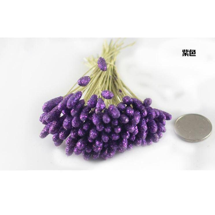 20pcs Silk flower Wire mesh materials wholesale Big color intrigue BangBang pistil tulip Calla Lily flower stamen(1070L) - Image 11