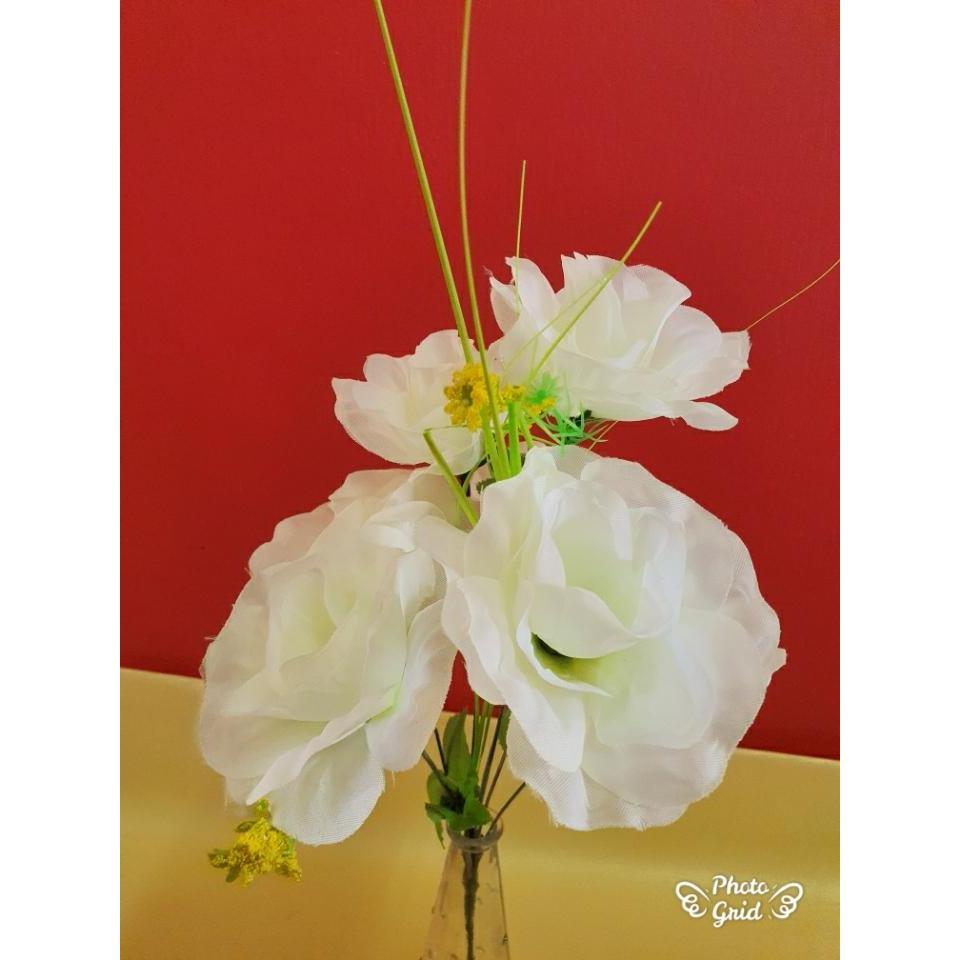 7 Head 1 Bunch Artificial Rose Silk art flower Bouquet For Wedding Party Household Flowers (670L) - Image 8